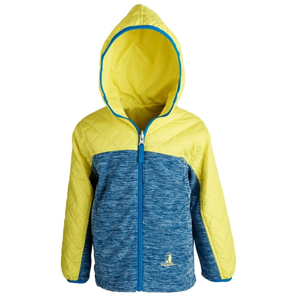 Rugged Bear Little Boys Quilted Fleece Reversible Jacket